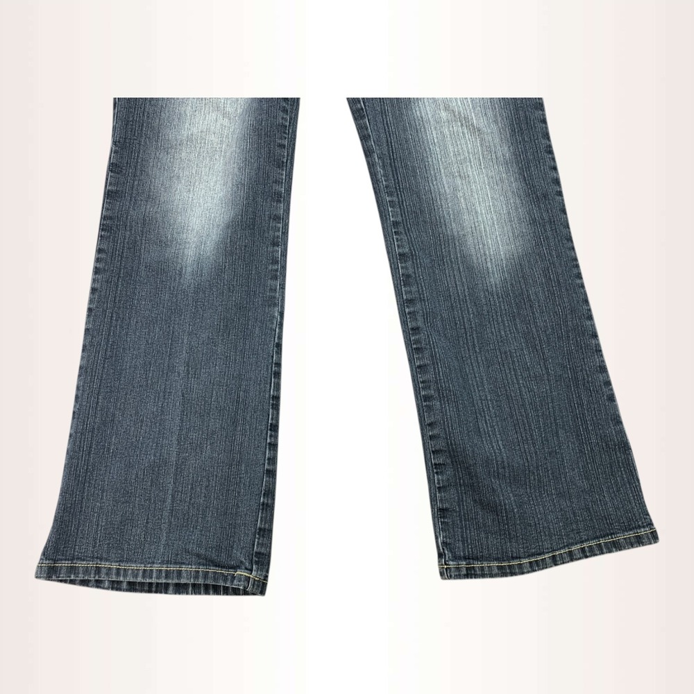 Paco Jeans Womens‎ 33x31 Blue Bootcut Stretch Embroidered Wings Western Y2K - Picture 12 of 15